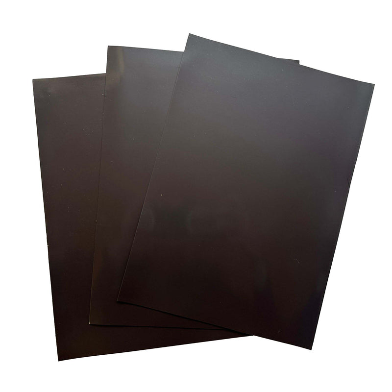 Anisotropic magnetic sheet 0.9 mm DIN A4 – flexible cutting capability, high adhesive strength, Raw Brown