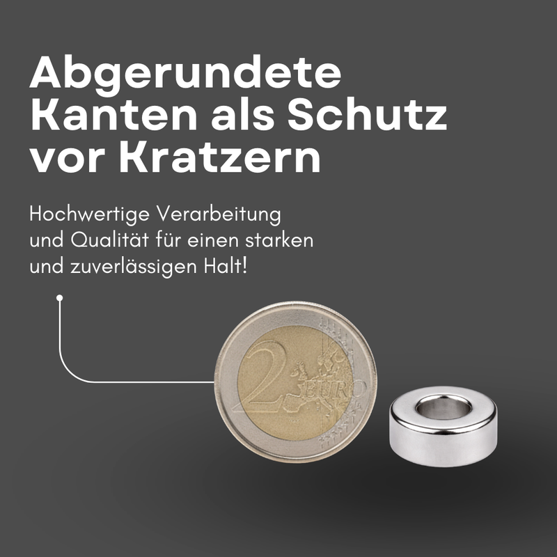 Starker NdFeB-Ringmagnet 10x4x5 mm axial magnetisiert für Modellbau