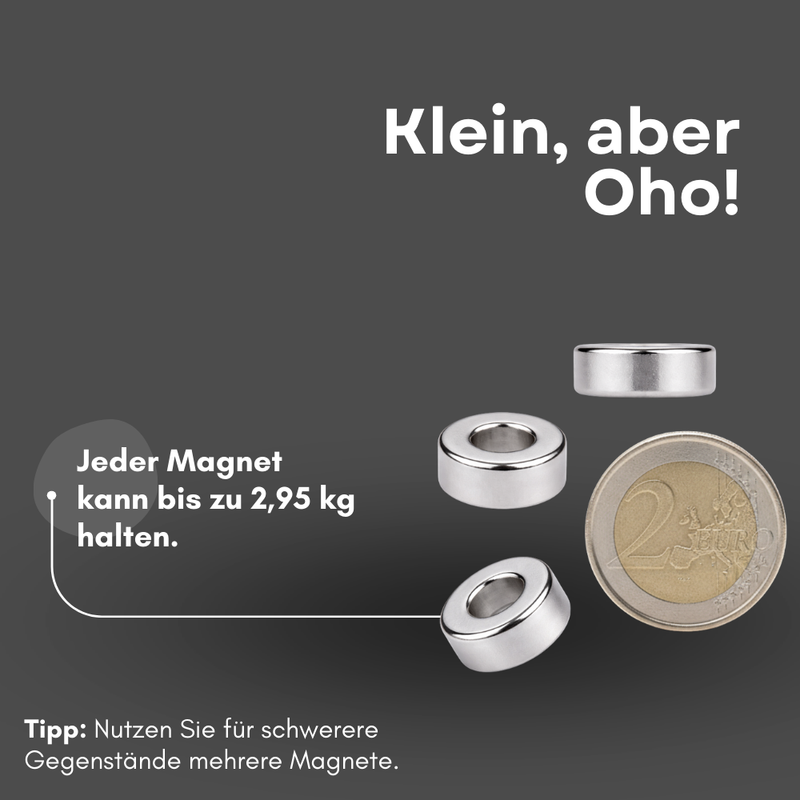 Hochleistungs-Ringmagnet N42 12/4/6 mm für Modellbau und Elektronik