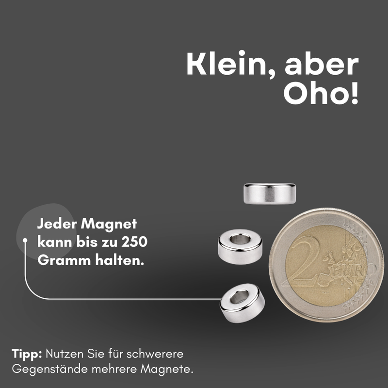 Mikro NdFeB-Ringmagnet 4x2x2 mm axial magnetisiert für Elektronik