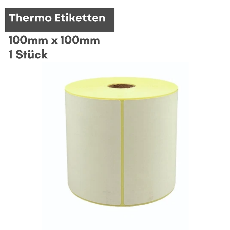 Thermodruck-Versandetiketten 100 x 100 mm auf Rolle