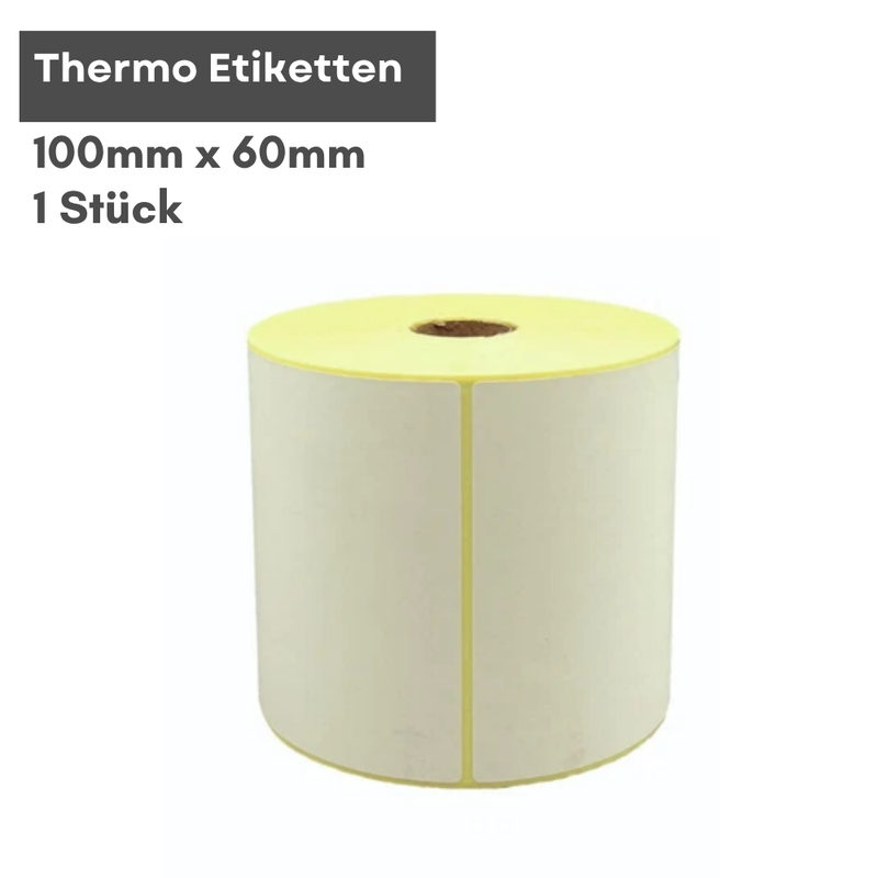 Thermodruck-Versandetiketten 100 x 60 mm auf Rolle, 1 Stück