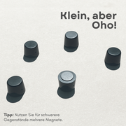 Magnet-Board mit schwarzen Supermagneten – praktische Lösung für Notizen und Fotos